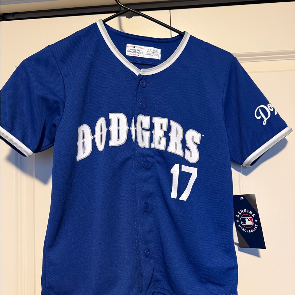 Youth Dodgers Ohtani Blue Baseball Jersey